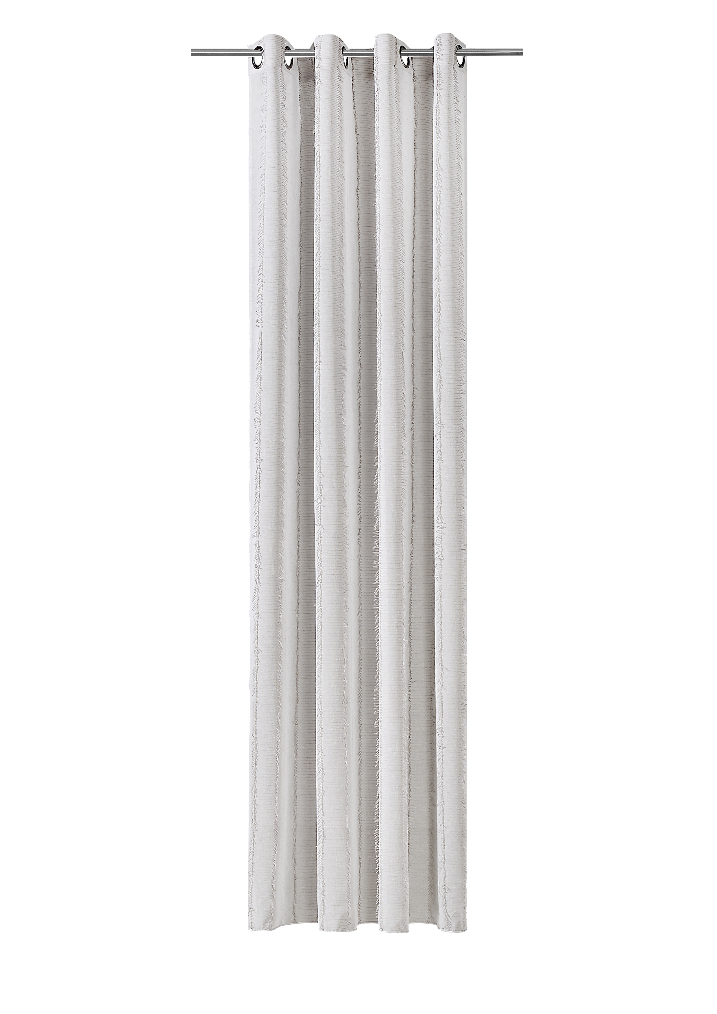 Ösenschal Mathilda 140 x 245 cm – Längsbetonter Uni-Look mit Scherli-Effekt
