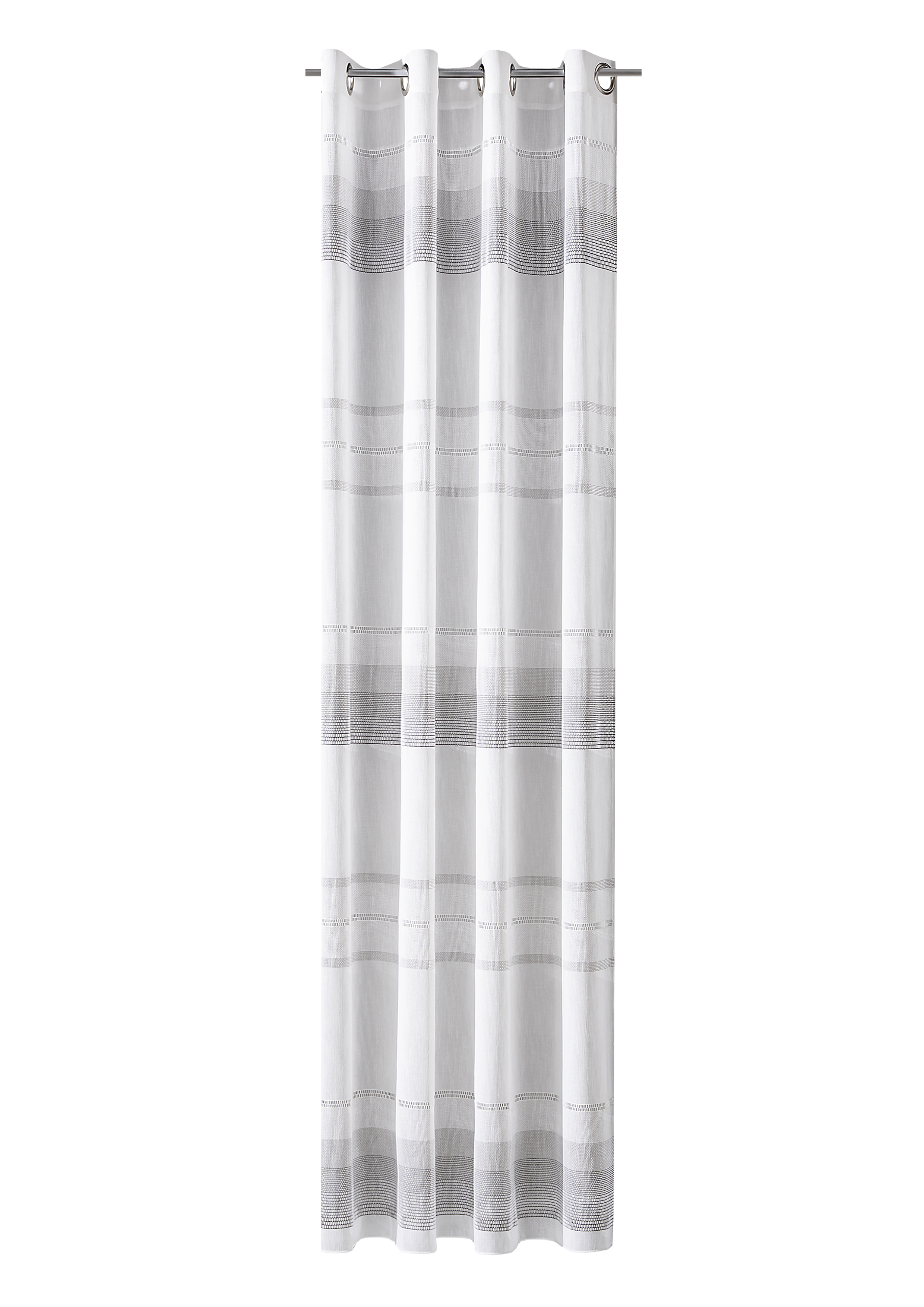 Ösenschal Lola 140 x 245 cm – Natürliche Leinenoptik mit offener Struktur