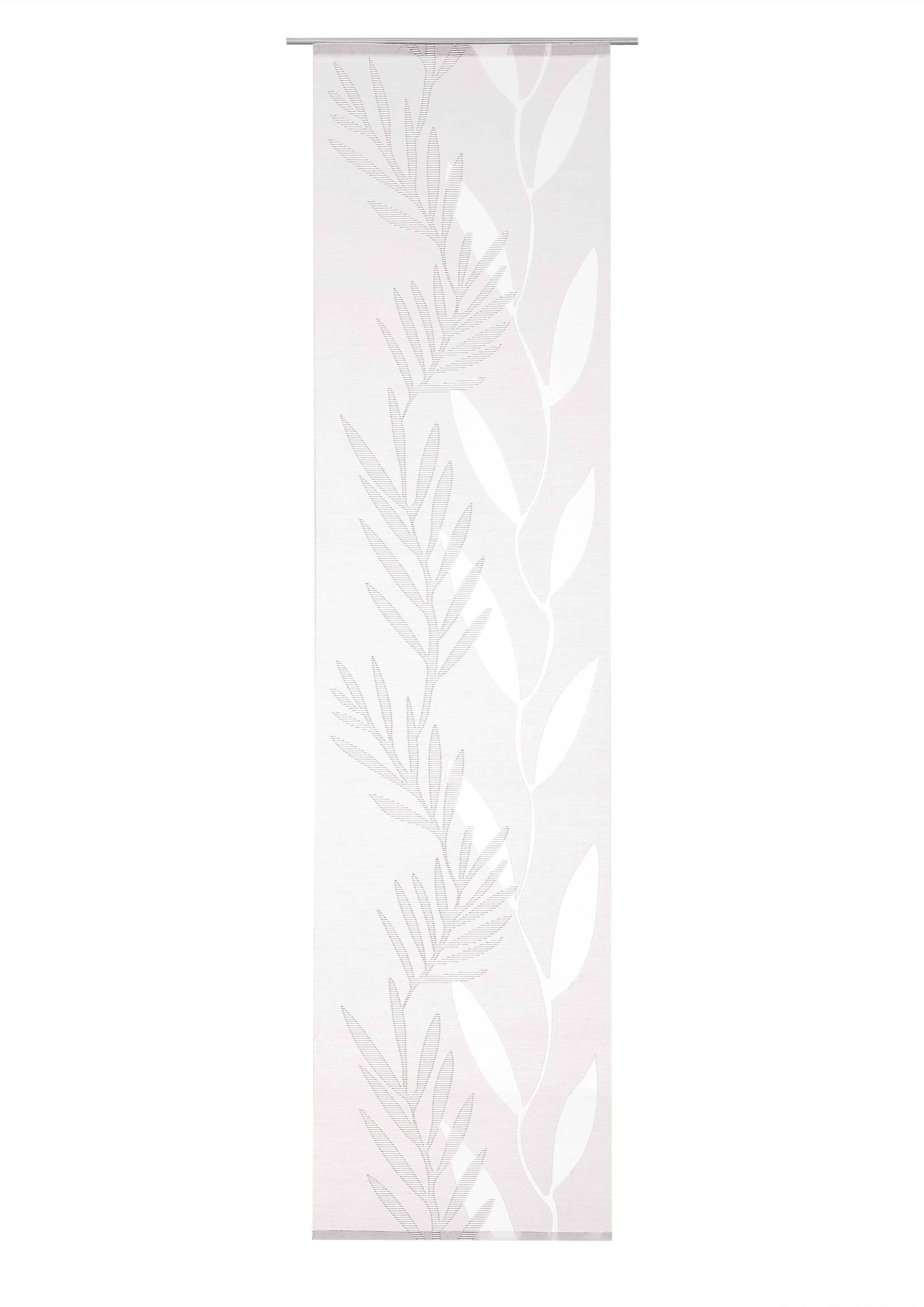Schiebevorhang Tarik 60 x 245 cm – Modernes Blattdesign in feiner Scherli-Batist-Qualität