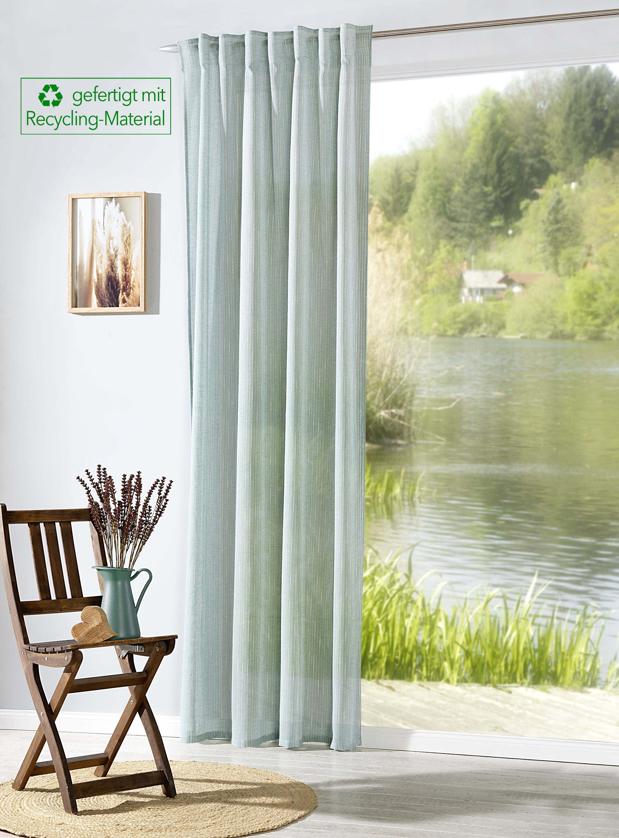 Schlaufenbandschal Stina 140 x 245 cm – Nachhaltig mit Recycling-Material – Edle Woll-Optik