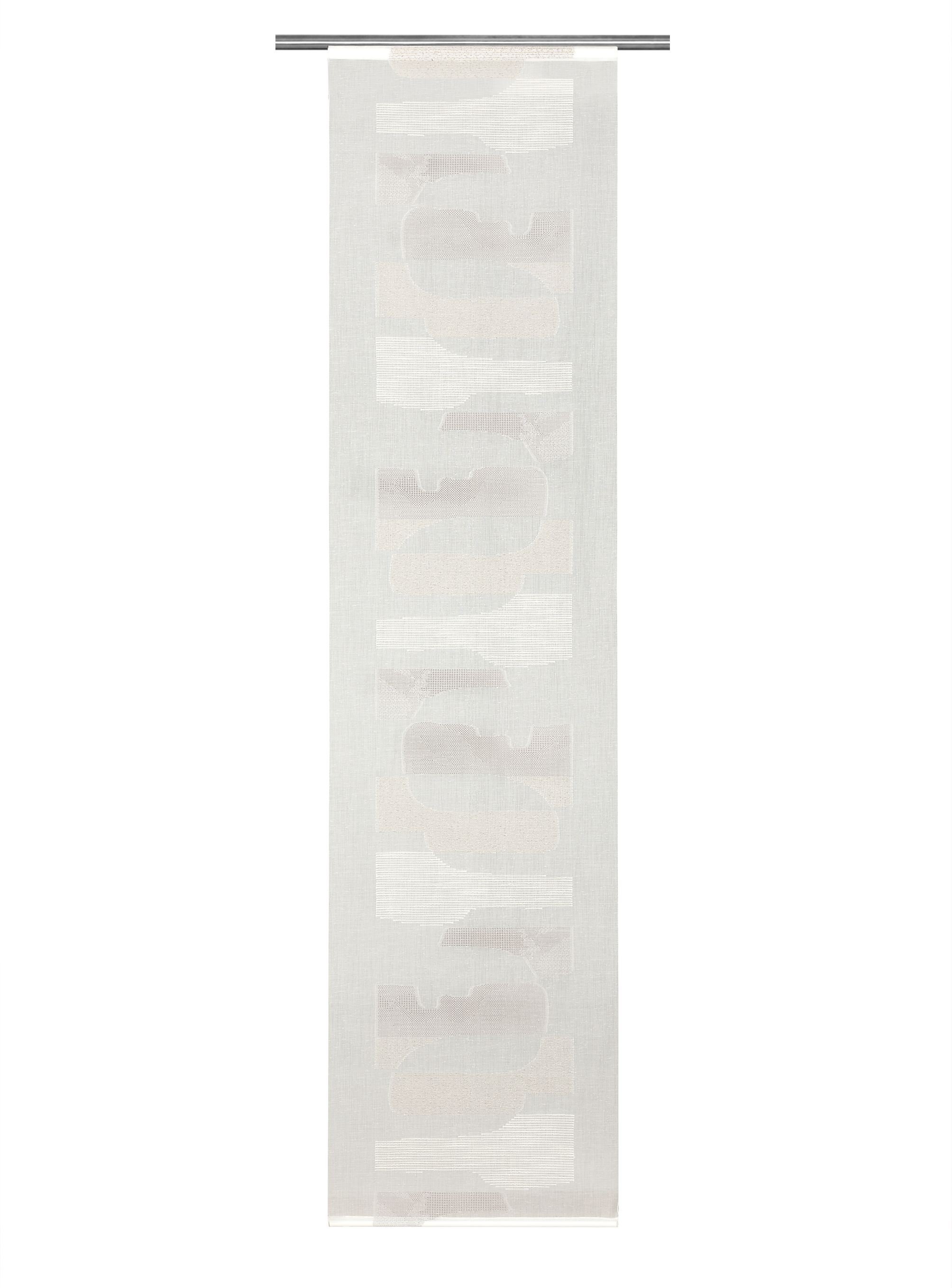 Schiebevorhang Gilda 60 x 245 cm – Natürliche Scherli-Optik mit Flächenmuster