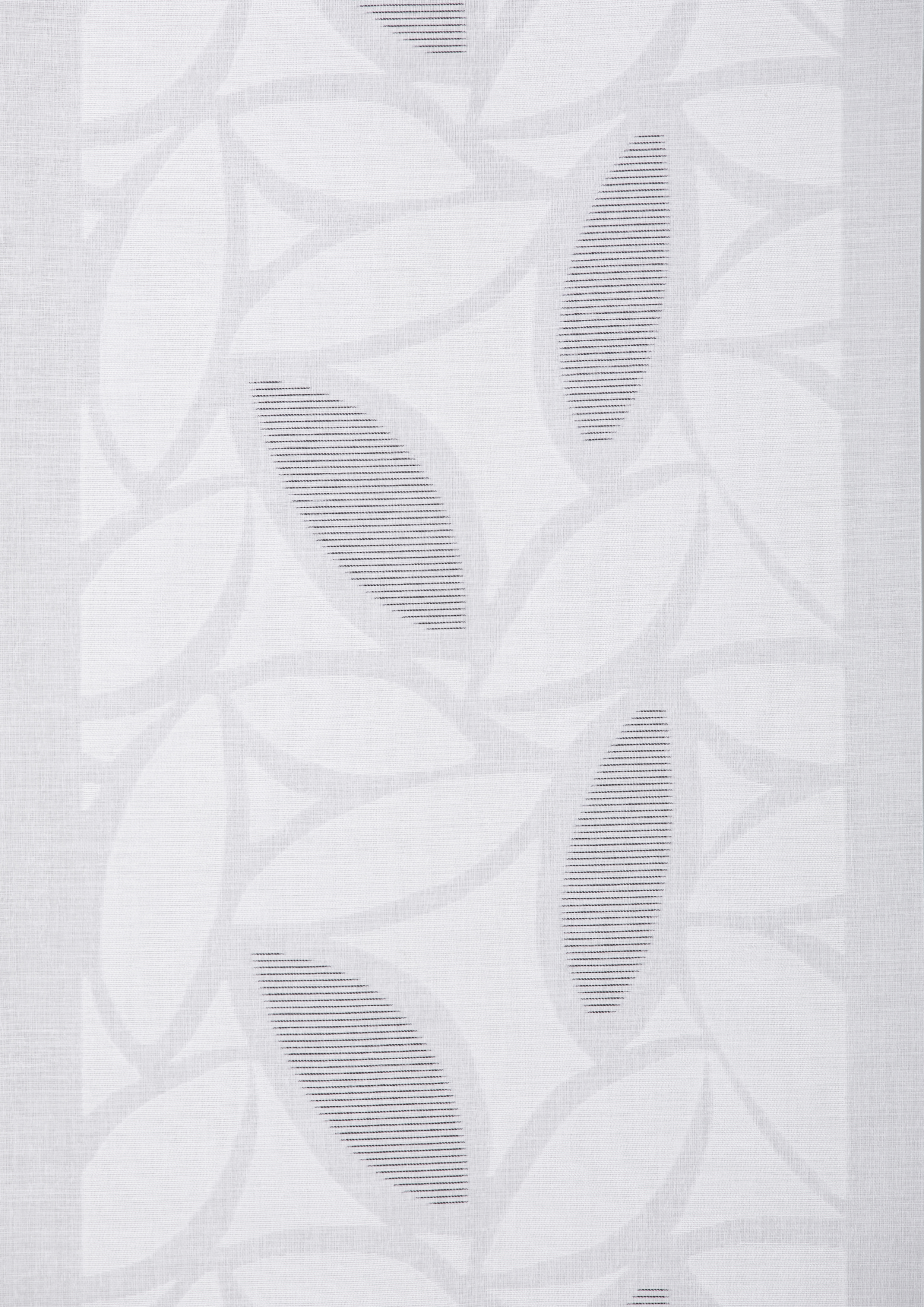 Schiebevorhang Claire 60 x 245 cm – Modernes Scherli-Blattdesign mit farbigen Akzenten