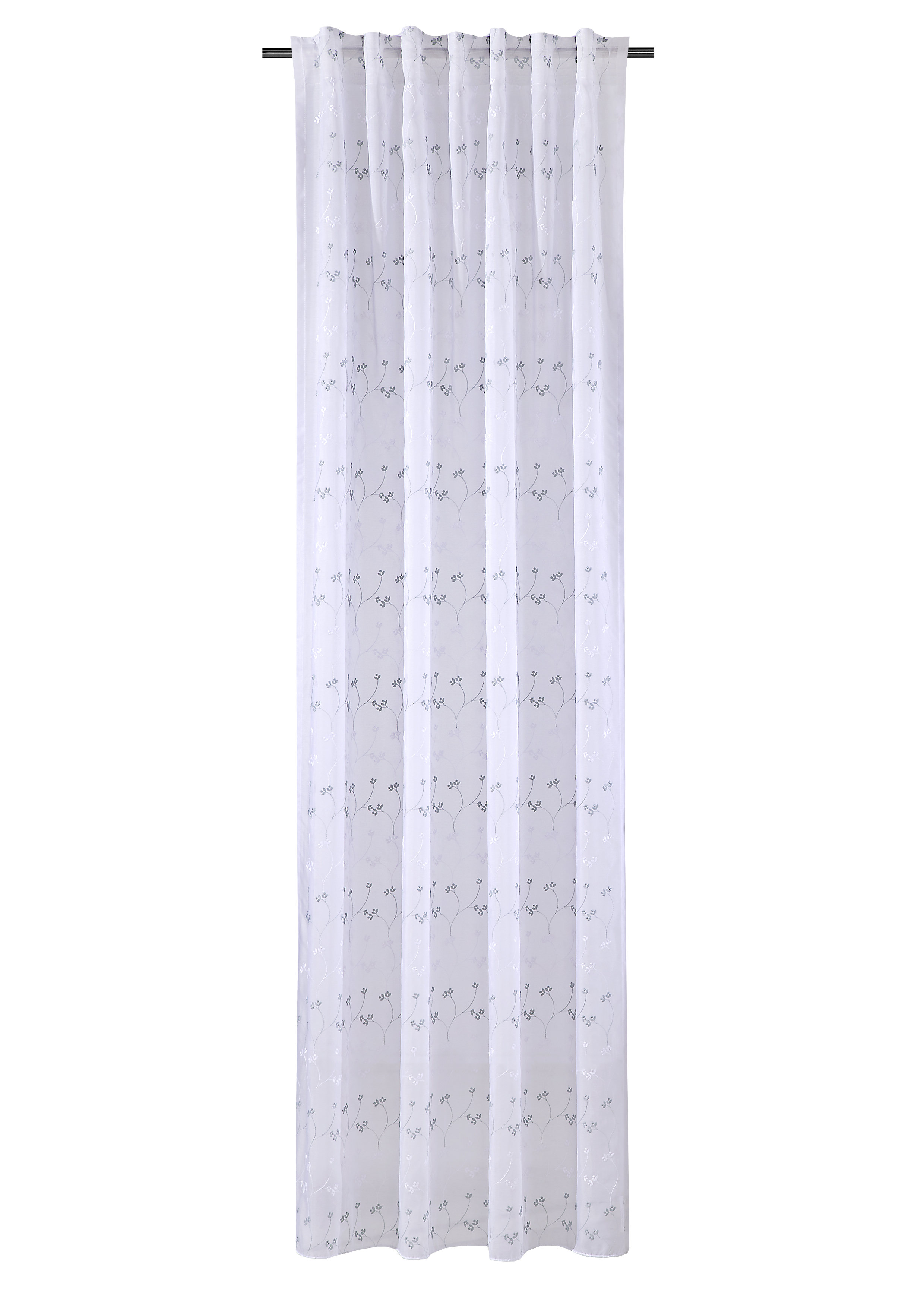 Schal mit verdeckten Schlaufen Selma 140 x 245 cm – Romantisches Rankenmuster