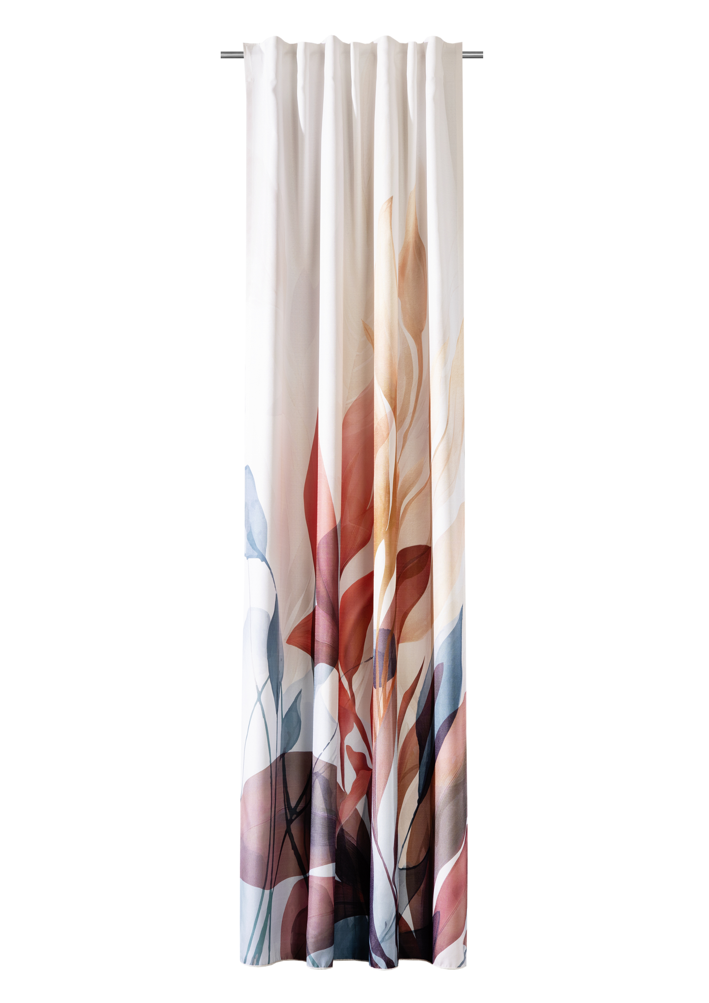 Schal mit verdeckten Schlaufen Tove 140 x 245 cm – Blickdichte Strukturware mit edlem Blütendesign
