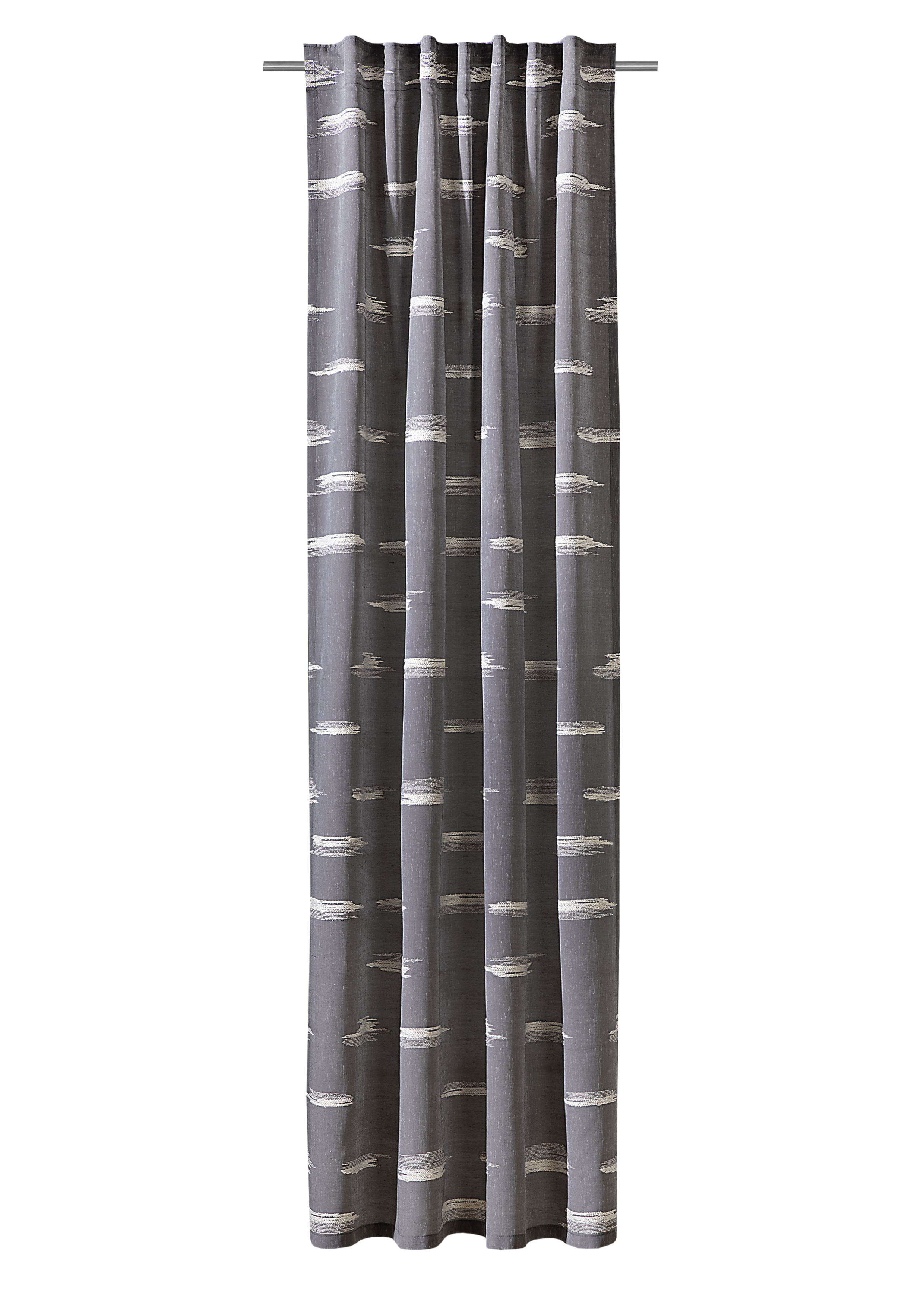 Schal mit verdeckten Schlaufen 140 x 245 cm – Modernes Scherli-Design mit Bouclégarn in Natur-Optik