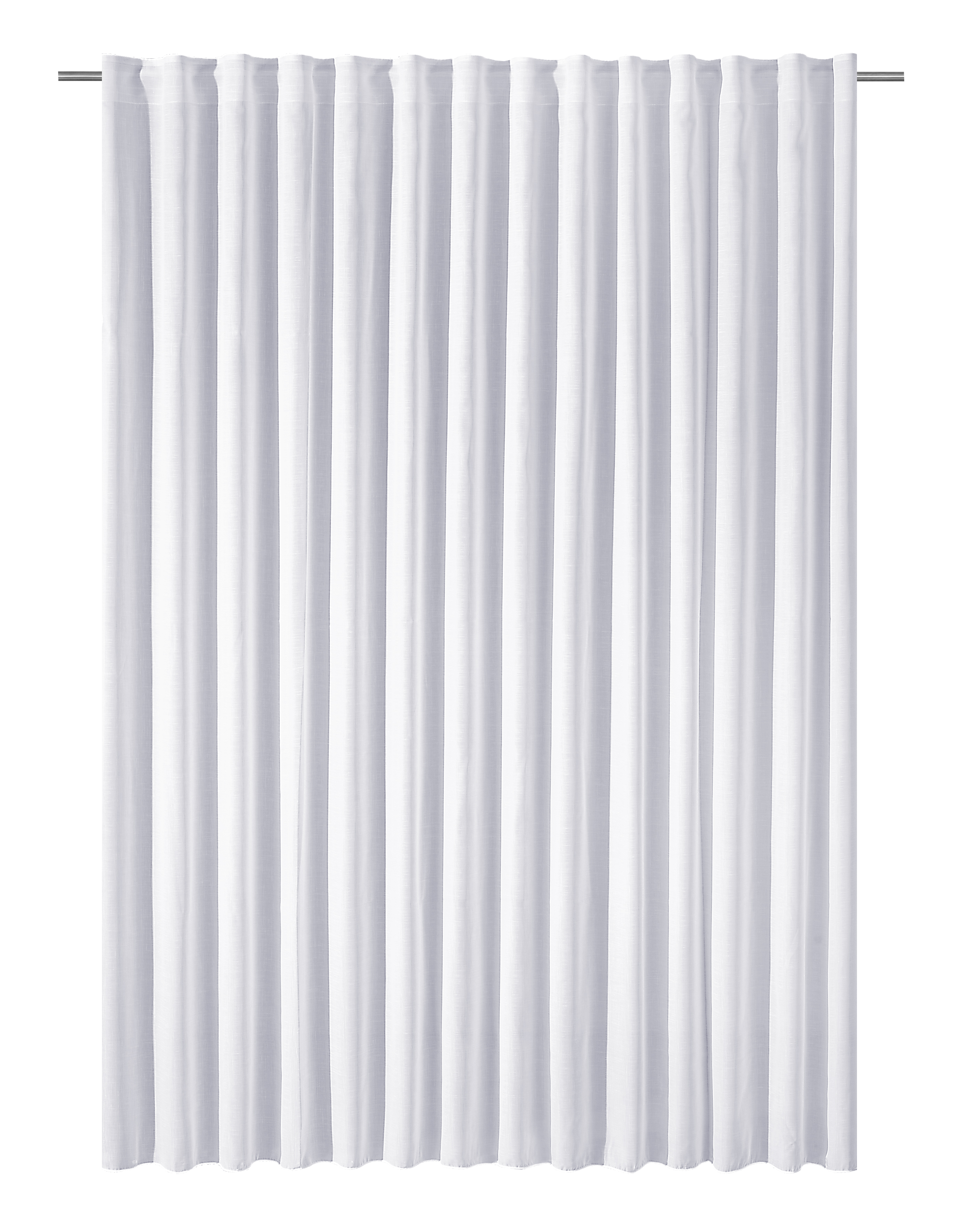 Fertiggardine / Fertigstore Georgette mit Schlaufenband – Criss-Cross-Effekt