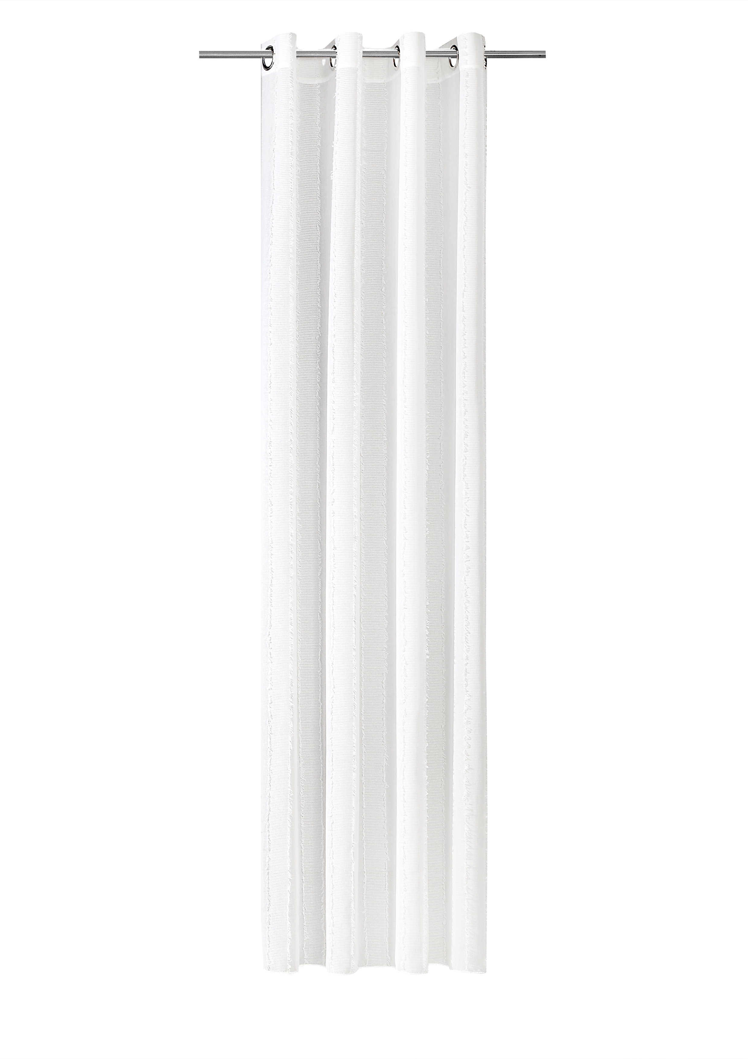Ösenschal Mathilda 140 x 245 cm – Längsbetonter Uni-Look mit Scherli-Effekt