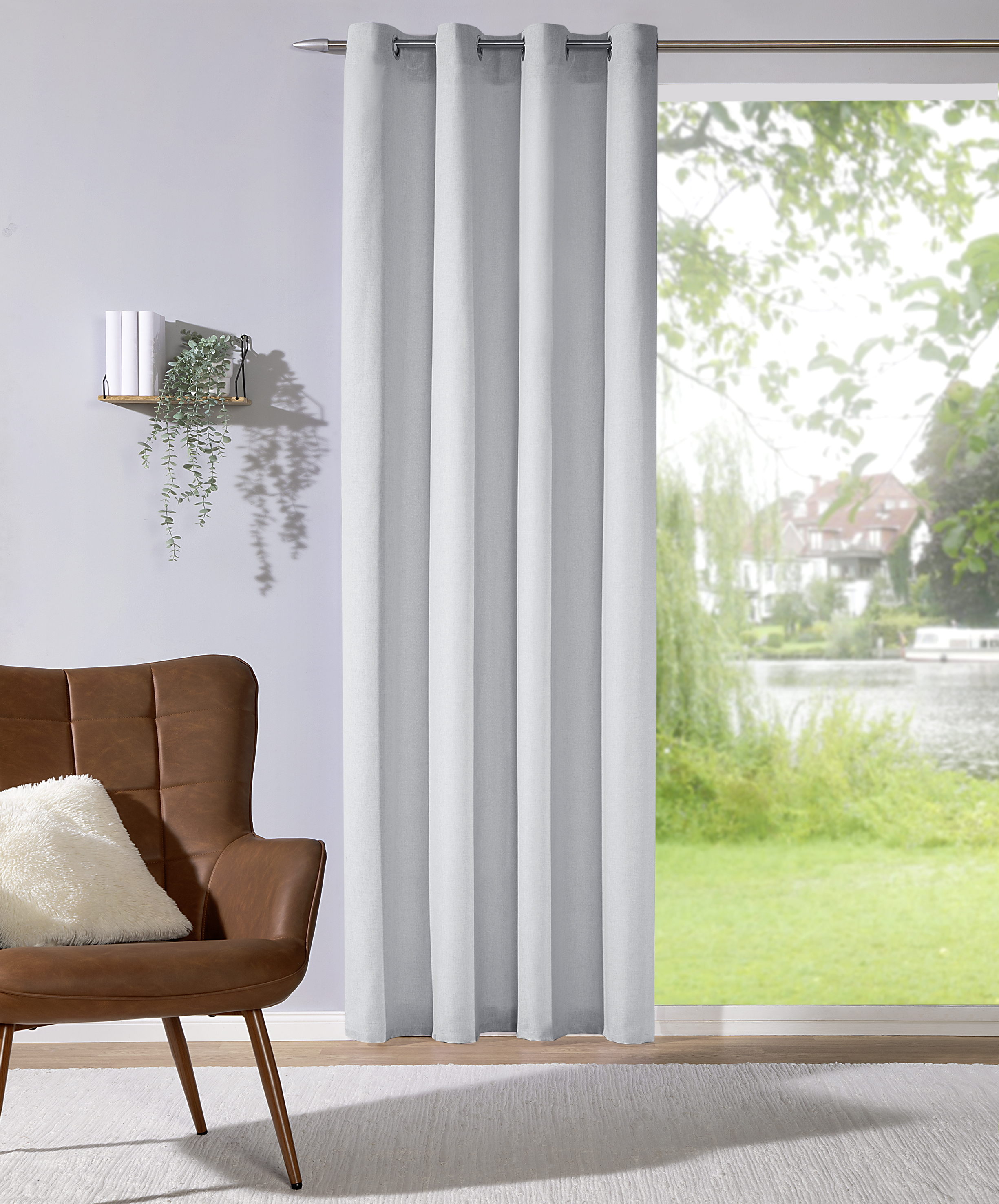 Ösenschal Ina 140 x 245 cm – Zeitlose Eleganz mit stilvollem Melangeeffekt